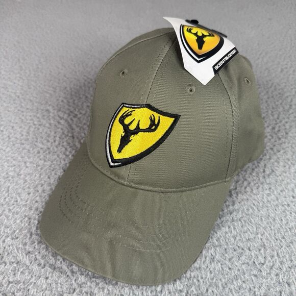 Scent Blocker Hat Green Strap Back Ball Cap Shield Logo Outdoors Hunting NWT Men - Picture 1 of 12